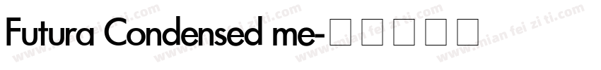 Futura Condensed me字体转换